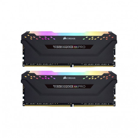DIMM 32 GB DDR4-3200 (2x 16 GB) Dual-Kit (schwarz, CMW32GX4M2E3200C16, Vengeance RGB, INTEL XMP)