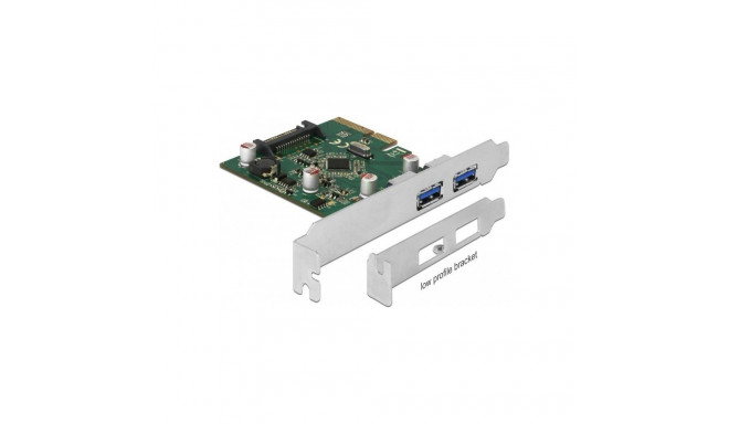 DeLOCK PCIe x4> 2x ext USB 3.1 Gen2 A USB controller