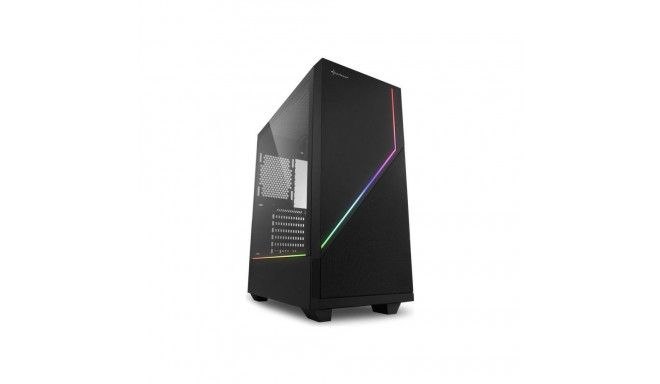 Sharkoon RGB FLOW, tower case (black, side panel of tempered glass)
