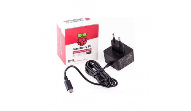Okdo Official Black Raspberry Pi 5.1A / 3A PSU, Power Supply (Black)