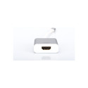 USB-adapter USB-C pistik > HDMI 4K pesa 20cm, valge/hõbedane