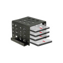 DeLOCK mounting frame 4x 2.5" to 3.5" black