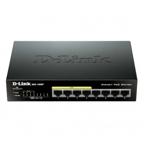 D-Link switch DGS-1008P PoE 1000/UNM/ 8