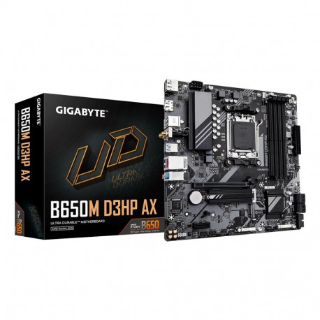 GIGABYTE B650M D3HP AX Motherboard - AMD Ryzen 9000 Series CPUs, 5+2+2 Phases VRM, up to 8000MHz DDR