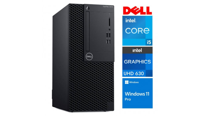 DELL 3070 Tower i5-8500 16GB 512SSD M.2 NVME+2TB WIN11Pro