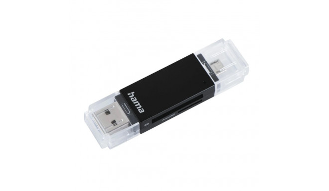 Hama 00181056 USB 2.0 OTG Card Reader Aluminium