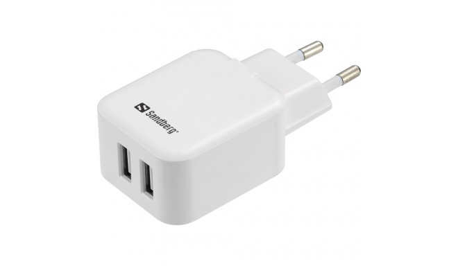 Sandberg 440-57 AC Charger Dual USB 2.4+1A EU