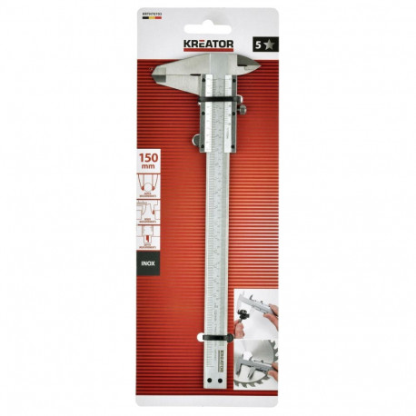 Calliper KREATOR KRTH70703 150mm stainless steel, measuring accuracy 0.02 mm