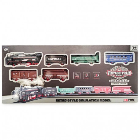 Pociąg Vintage z torem 19 elementów