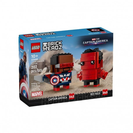 Bricks BrickHeadz 40668 Captain America & Red Hulk
