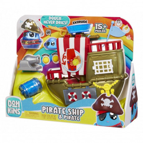 Plastic mass DohKins Pirate Ship Playset