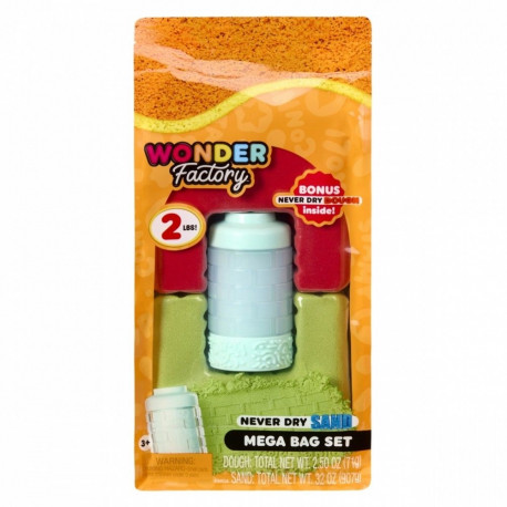 Kinetic sand Wonder Factory mittekuiandev liivakott, punane laimiroheline