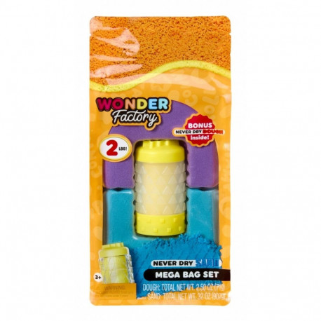 Kinetic sand Wonder Factory mittekuivav liiv, lilla ja sinakasroheline