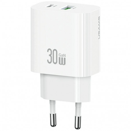30W kiirlaadija 1xUSB-C 1xUSB-A