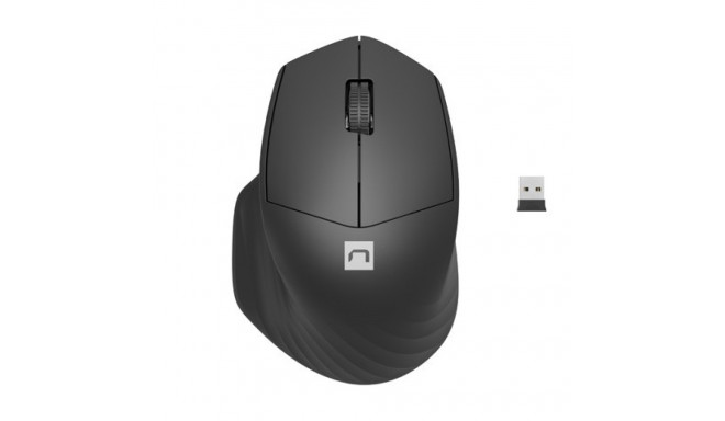Wireless mouse Siskin 2 1600 DPI Bluetooth 5.0 + 2.4 GHz Black