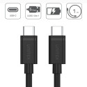 CABLE USB TYP-C TO USB TYP-C; 1m; Y-C477BK