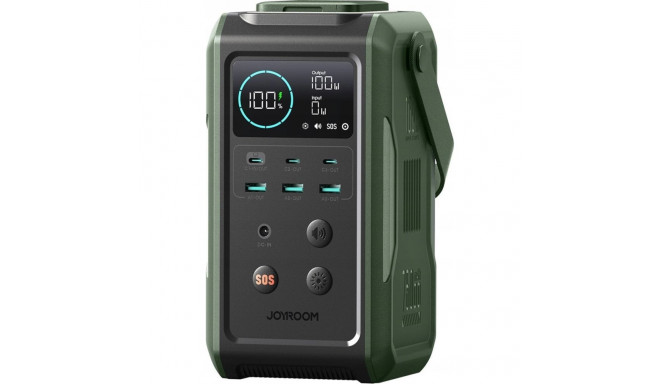 Joyroom Powerbank Joyroom JR-PBF10 75000mAh 100W 3x USB-C 3x USB-A kokkupandava taskulambi ja käepid