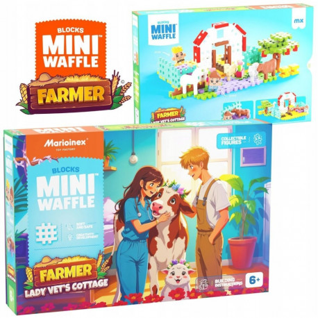 Marioinex Mini Waffle loomaarsti talumaja 110 tk