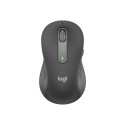 Logitech Signature M650 L Left Wireless Mouse, RF Wireless + Bluetooth, 2000 DPI, Graphite | Logitec