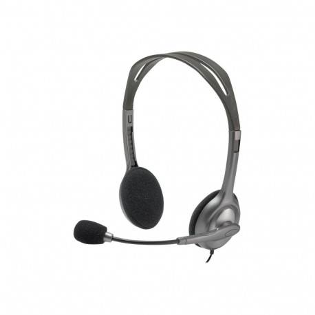 Logitech LGT-H110 stereo kõrvaklapid must hõbedane