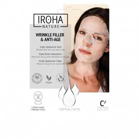 IROHA näo- ja kaelamask kortsutäitev ja vananemisvastane 30ml