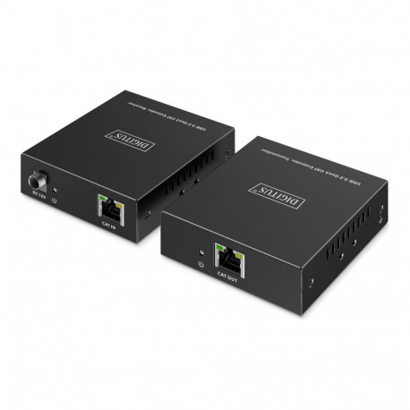 DIGITUS USB Extender USB 3.2 Gen1 100m 3x USB-A & 1x USB-C for use with CAT cable