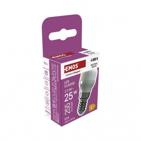 LED Refrigerator Light Bulb E14 2.3W (25W) 255lm Neutral White