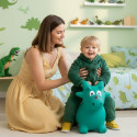 Skoczek gumowy dla dzieci DINO 59 cm zielony do skakania z pompką