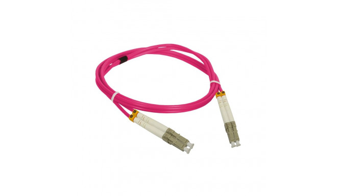 Fibre Optic Cable - A-LAN FOC-LCLC-5MMD-3-4 3m LC OM4 Multi-Mode Violet