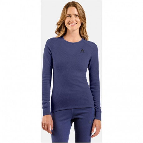 Thermal Underwear - Odlo BL TOP ACTIVE WARM L/S Crew Neck Size M Blue
