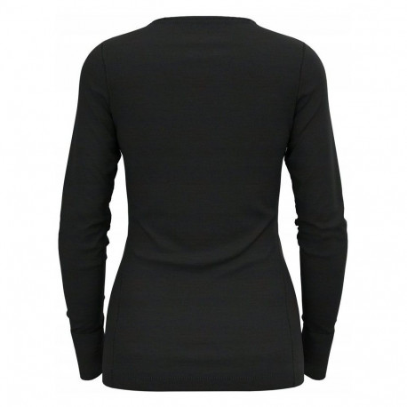 Activewear - Odlo BL TOP Crew Neck L/S Merino 200 Women's T-Shirt M Black