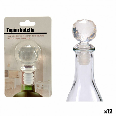 Airtight bottle cap Kinvara 25011 25011 Transparent 3,5 x 14,5 x 8,5 cm Ball (12 Units)