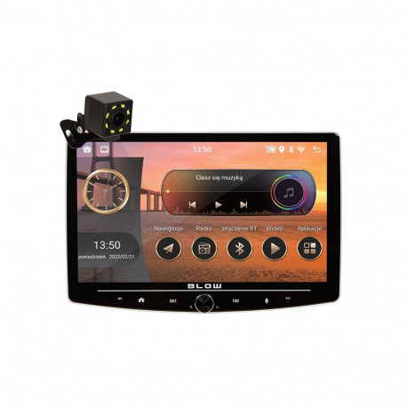 78-348# Radio blow cp01 1din 10" android/wifi/gps/carplay obrotowe