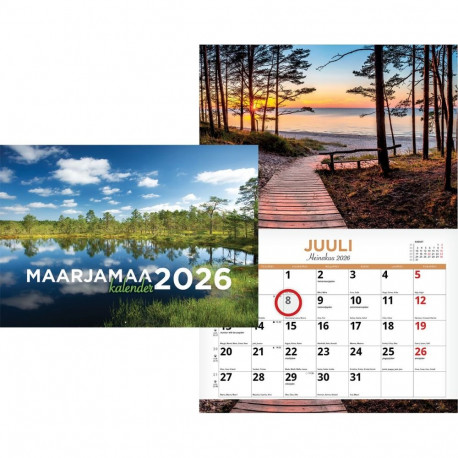 Seinakalender Maarjamaa 290*420mm, klamberköide 2026a.
