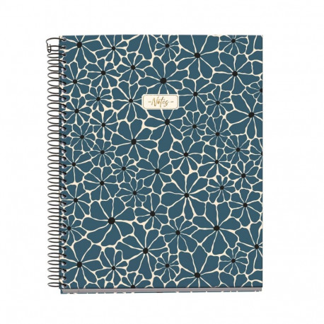 Kaustik A5 100l 5x5 ruut spiraal 2-ne augustus 4-värvi register PRUSSIA BOHO ESSENCE Miquelrius