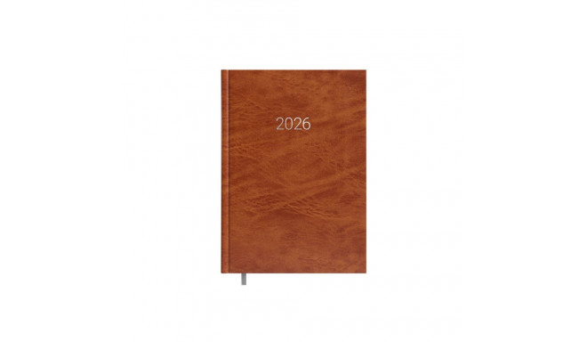 Raamatkalender MINISTER PÄEV Basic konjakipruun A5 2026a.