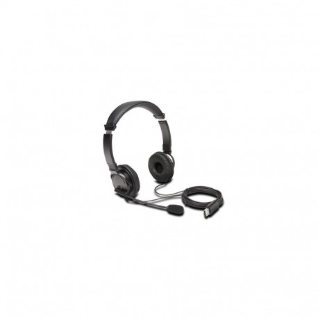 Kõrvaklapid+mikrofon Kensington K97601WW Hi-Fi USB Headphones with Mic kõrvapealsed, must, USB-kaabe