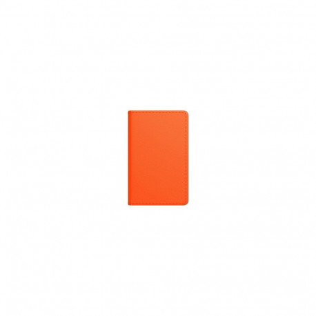 Minimärkmik A8 oranž, horisontaalne nädala sisu, 72x110mm, kõvaköide, kunstnahast kaantega 2026a.