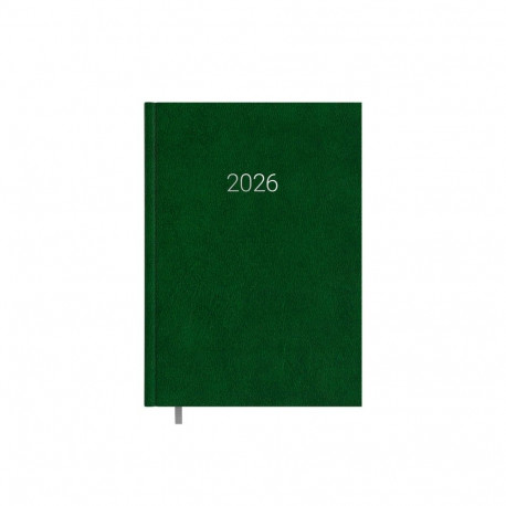 Raamatkalender MINISTER Päev Basic tumeroheline A5 2026a.