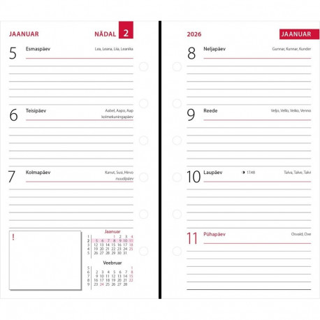 Kalendrisisu -Time-master A7 (19mm) Nädal 2026a