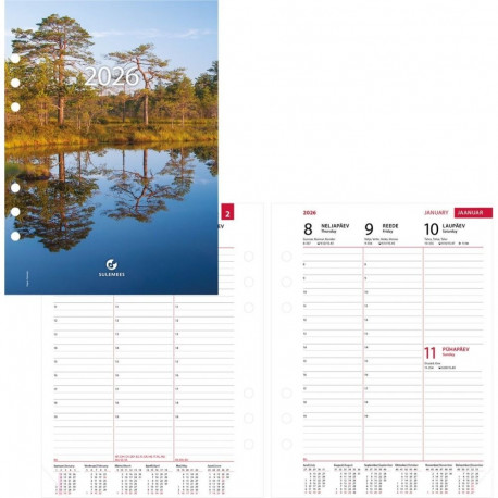 Kalendrisisu - Time-master A5 (70mm) NÄDAL vertikaal 2026a