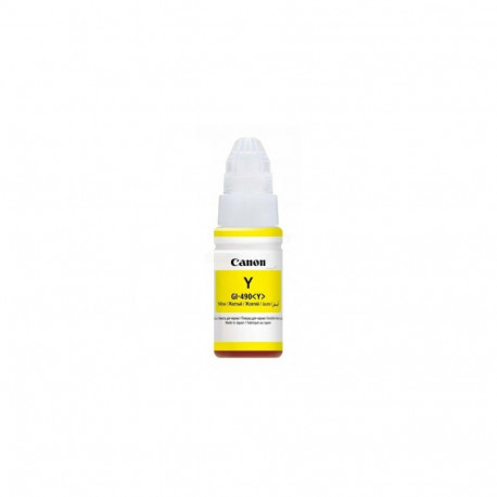 Canon GI-490Y (0666C001) Ink Refill Bottle, Yellow