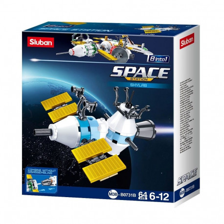 Klotsikomplekt Kosmoselabor 64 osa