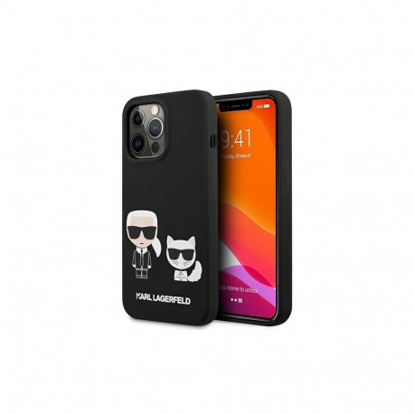 Karl Lagerfeld Karl Lagerfeld KLHCP13LSSKCK iPhone 13 Pro / 13 6.1" hardcase black/black Silicone Ka