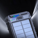 PLATINET POWER BANK 10000mAh POLYMER 2A USB SOLAR PANEL [45812]