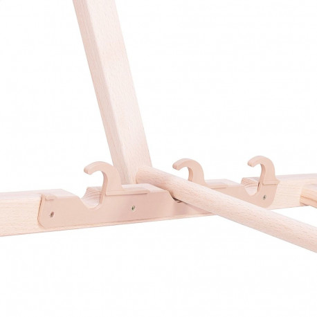 PLATINET GARDEN WOODEN SUNBED / LOUNGER SUMMER BLACK [45433]