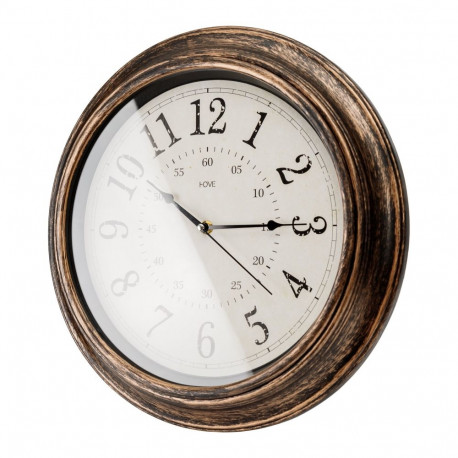 PLATINET ROUND WALL CLOCK RETRO SPELL silent mechanism [45956]