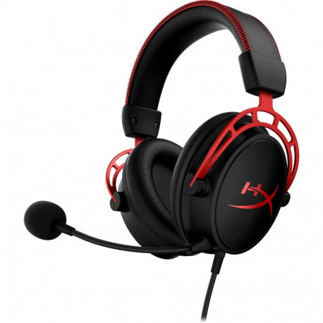HyperX Cloud Alpha must/punane juhtmega peakomplekt