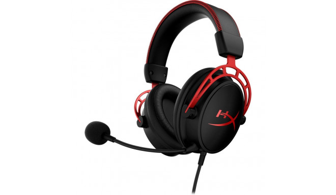 HyperX Cloud Alpha must-punane juhtmega peakomplekt