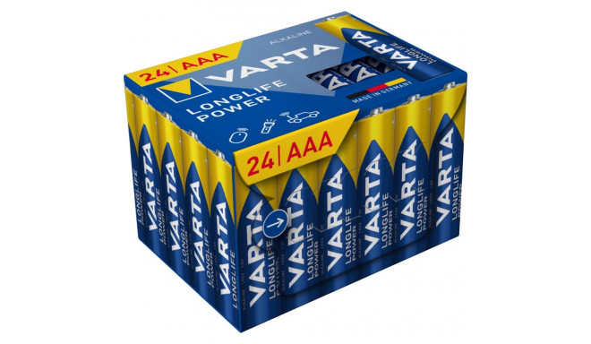 1x24 Varta Longlife Power AAA LR 3 Cube Pack24